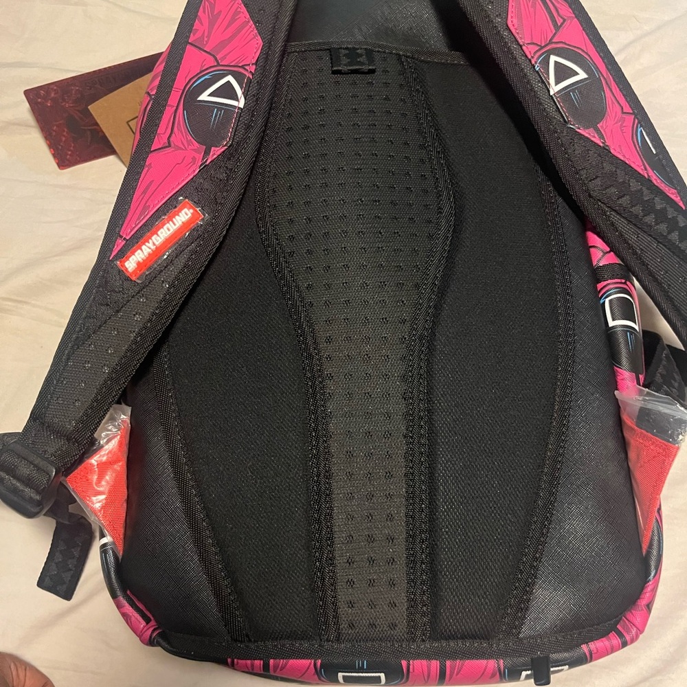 Sprayground Black and Pink Backpack